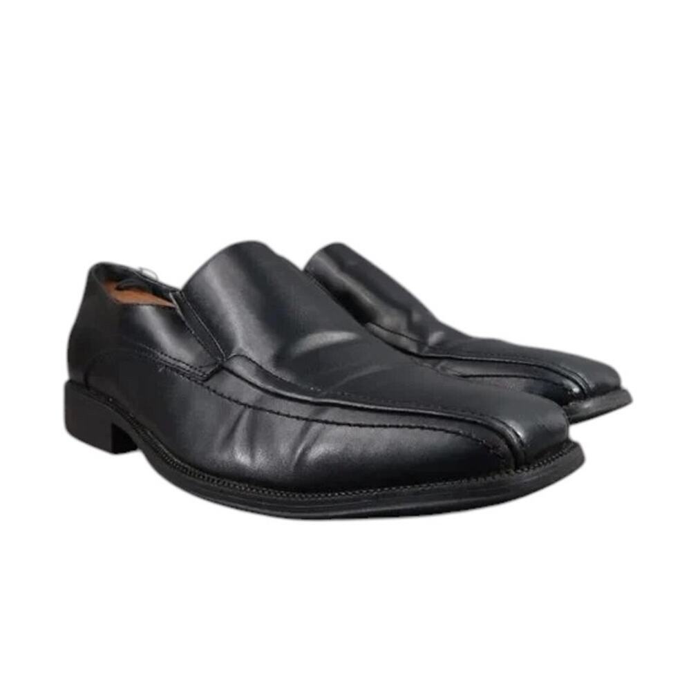 Alfani Shoes Mens 12 Loafer Slip On Dress Formal Classic Ascher Square Toe Black